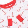 Peppermint Party Bamboo Pajama Set, Red