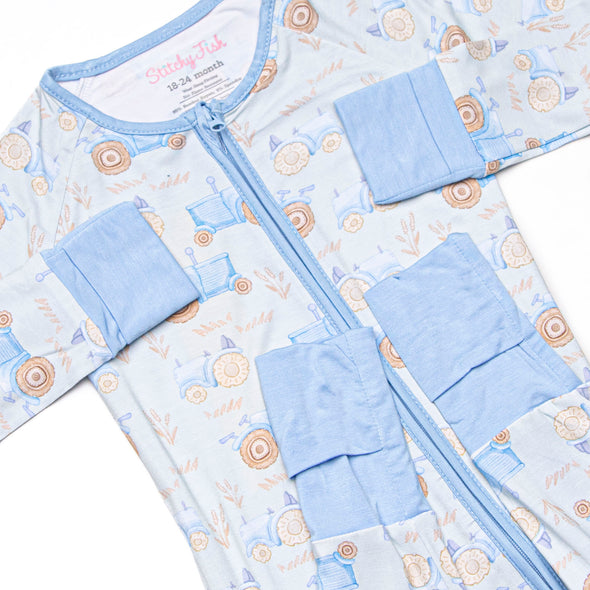 Sowing Sleep Bamboo Zippy Pajama, Green