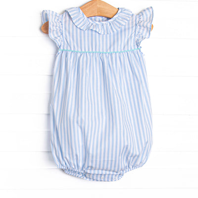 Seafoam Stripes Bubble, Blue