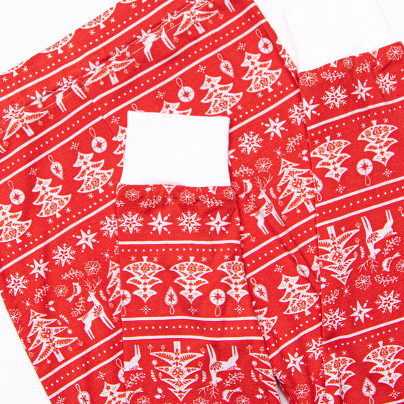 Fair Isle Favorites Bamboo Pajama Set, Red