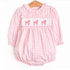 Toodles, Poodles Smocked Bubble, Pink
