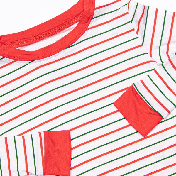 Spearmint Slumber Bamboo Pajama Set, Red