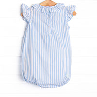 Seafoam Stripes Bubble, Blue