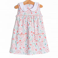 Vines in Venice Dress, Pink
