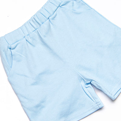 Evan Short Set, Light Blue and Mint Stripe