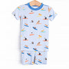 Ruff Tide Rider Boy Bamboo Pajama Short Set, Blue