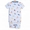 Ruff Tide Rider Boy Bamboo Pajama Short Set, Blue