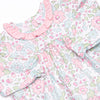 Fuchsia Flowers Diaper Set, Pink