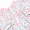 Fuchsia Flowers Diaper Set, Pink