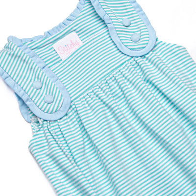 Julie Bubble, Light Blue and Mint Stripe