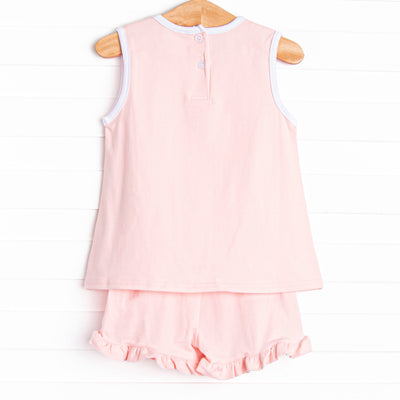 Plain Jane Pink Short Set, Pink