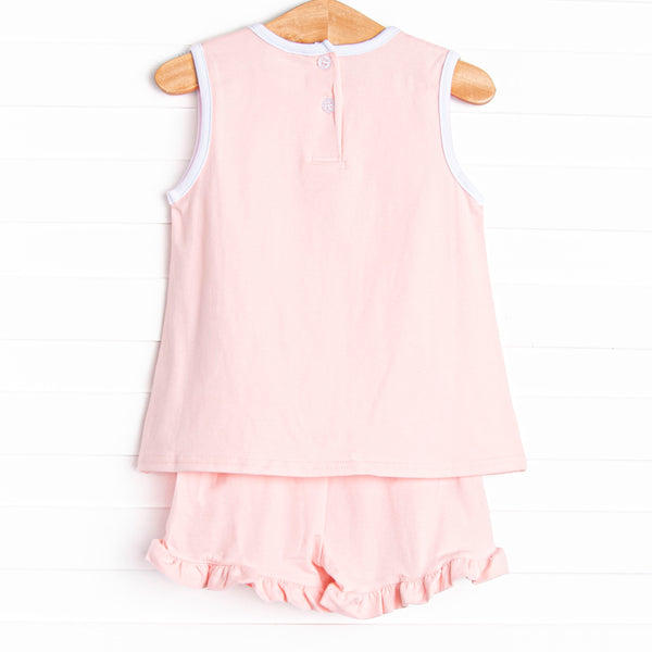 Plain Jane Pink Short Set, Pink