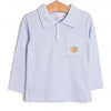 Pups and Paws Pima Embroidered Shirt, Blue