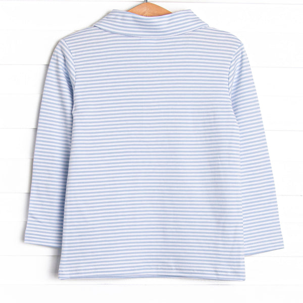 Pups and Paws Pima Embroidered Shirt, Blue