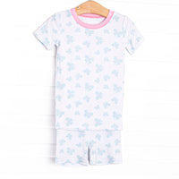  This set features&nbsp;extremely soft, stretchy bamboo viscose fabric that feels like butter and the butterfly print. 