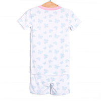 Beautiful Butterflies Bamboo Pajama Short Set, Green