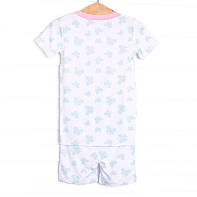 Beautiful Butterflies Bamboo Pajama Short Set, Green