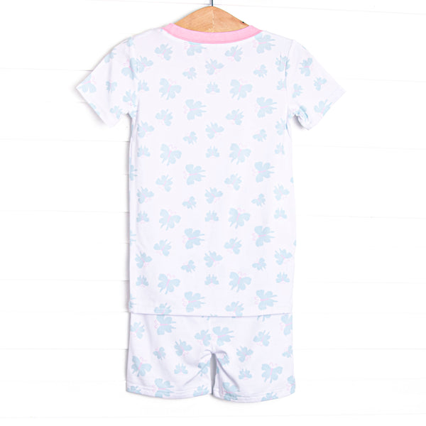 Beautiful Butterflies Bamboo Pajama Short Set, Green