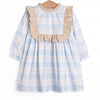 Picture Perfect Plaid Dress, Blue