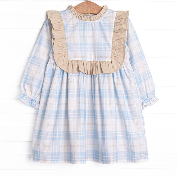 Picture Perfect Plaid Dress, Blue