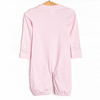 Striped Converter Gown, Pink