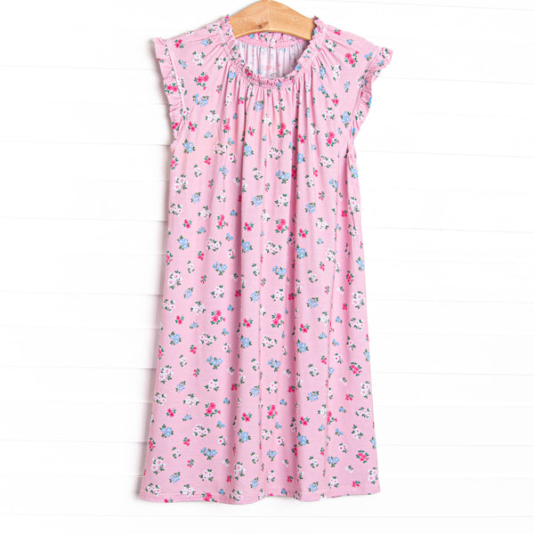 Floral Finds Bamboo Night Gown, Pink