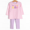 Party Favor-ites Applique Legging Set, Pink
