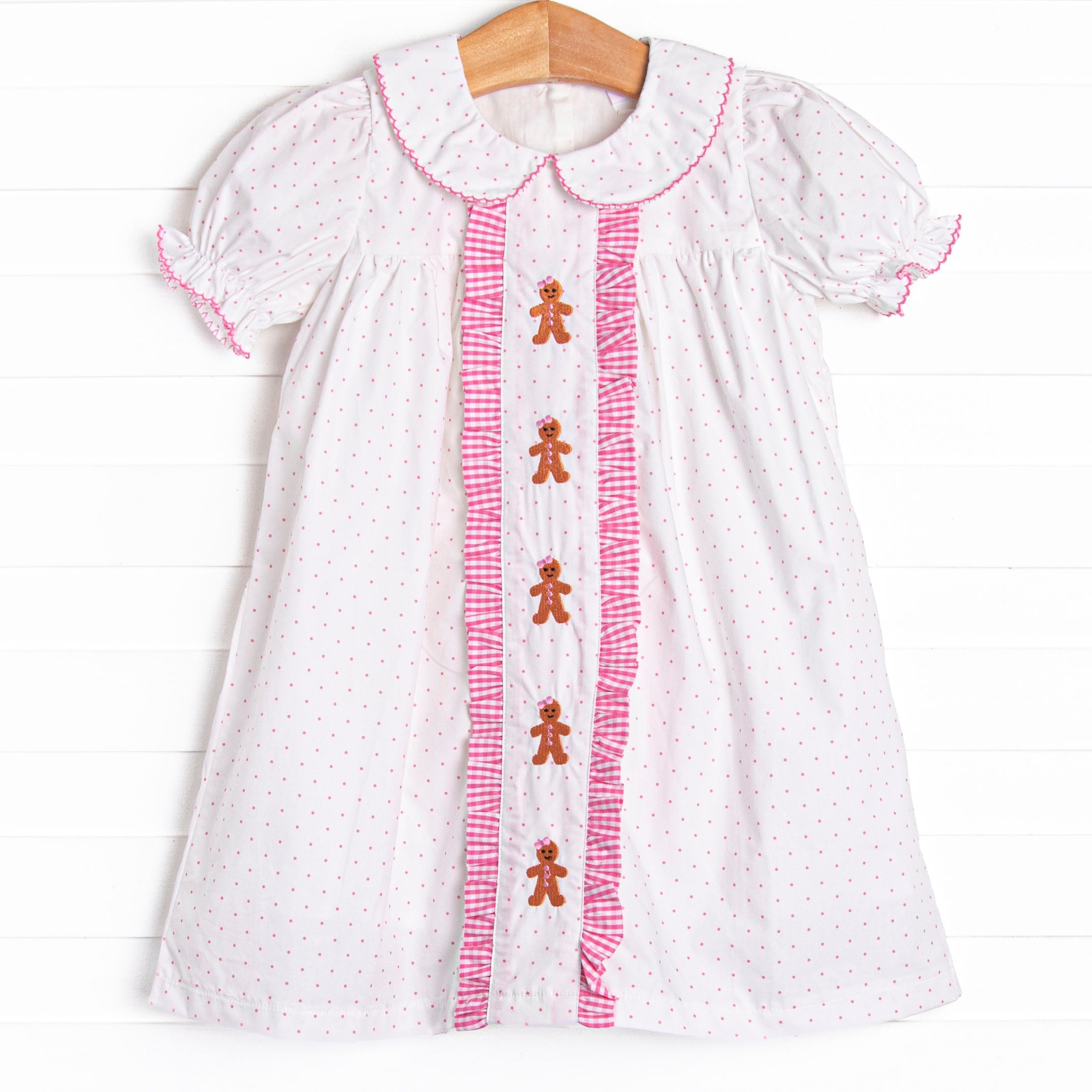 pink gingerbread dress Pink Gingerbread Christmas Dress for Girls (1-8 Years) | Festive Tutu Party Gown Holiday Outfit