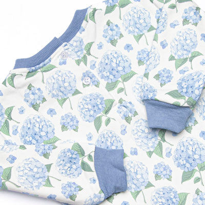 Hydrangea Blooms Sweatshirt Bubble, Blue
