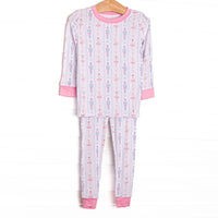 This set&nbsp;is made of the extremely soft, stretchy bamboo viscose fabric that feels like butter and features a nutcracker print.