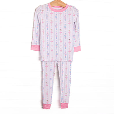 Sugar Plum Soiree Bamboo Pajama Set, Pink – Stitchy Fish