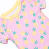 Pretty in Pineapples Bamboo Pajama Short Set, Pink