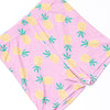 Pretty in Pineapples Bamboo Pajama Short Set, Pink