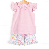 Counting Curriculum Short Set, Pink