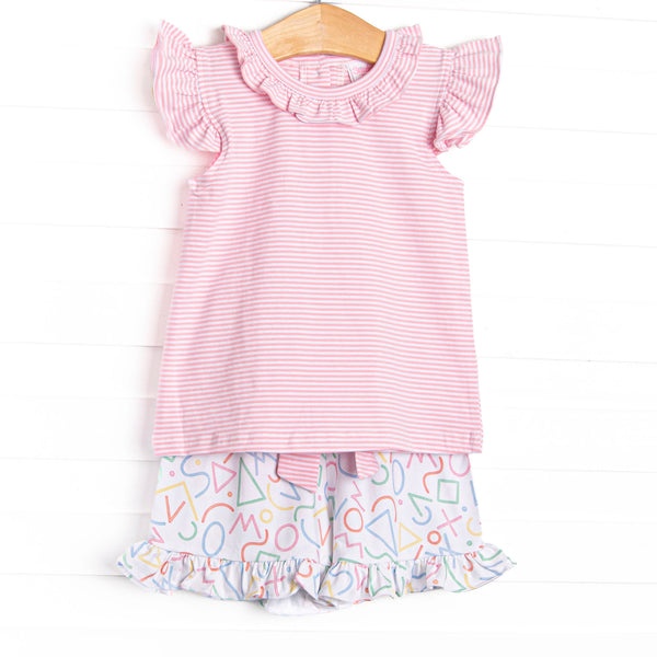 Counting Curriculum Short Set, Pink