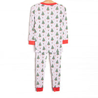 Spruced Up For The Season Boy Bamboo Pajama Set, Red