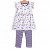 Go, Fight, Win Legging Set, Purple