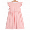 Everly Dress, Peach Stripe