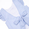 Sprout Up Spring Applique Ruffle Short Set, Blue