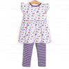 Go, Fight, Win Legging Set, Purple