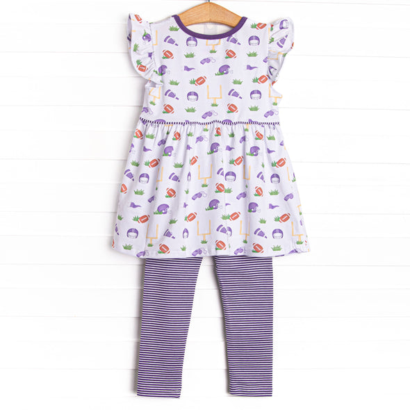 Go, Fight, Win Legging Set, Purple