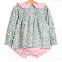 Path to the Primrose Collared Diaper Set, Green