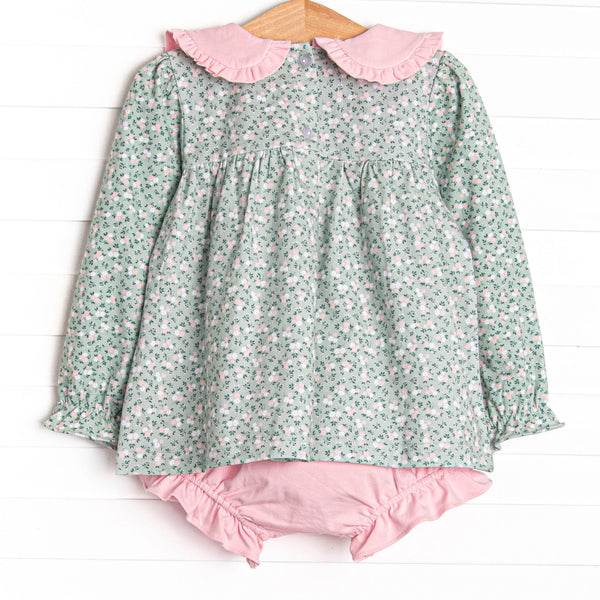 Path to the Primrose Collared Diaper Set, Green