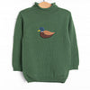 Rolled Neck Mallard Sweater, Green