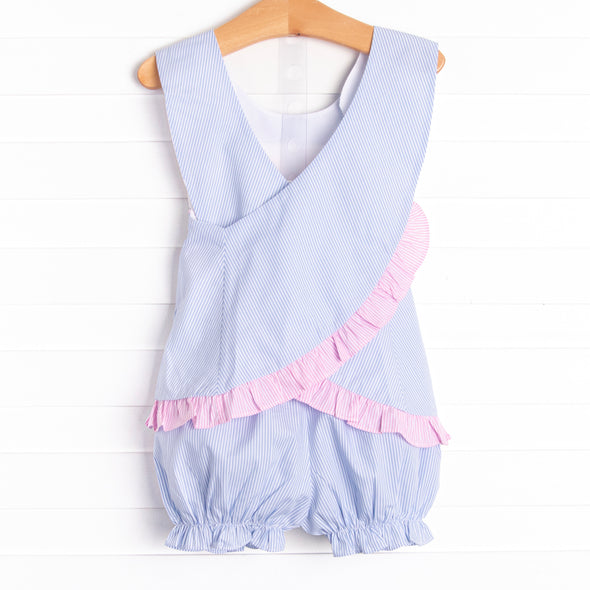 Princess Party Bloomer Set, Blue Stripe