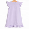 Wings in the Wind Applique Dress, Purple