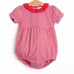 Annie Puff Sleeve Bubble, Red