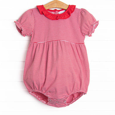 Annie Puff Sleeve Bubble, Red