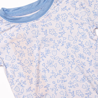 Blue Willow Bamboo Pajama Short Set, Blue