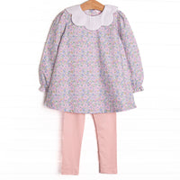 Poppy Fields Legging Set, Pink